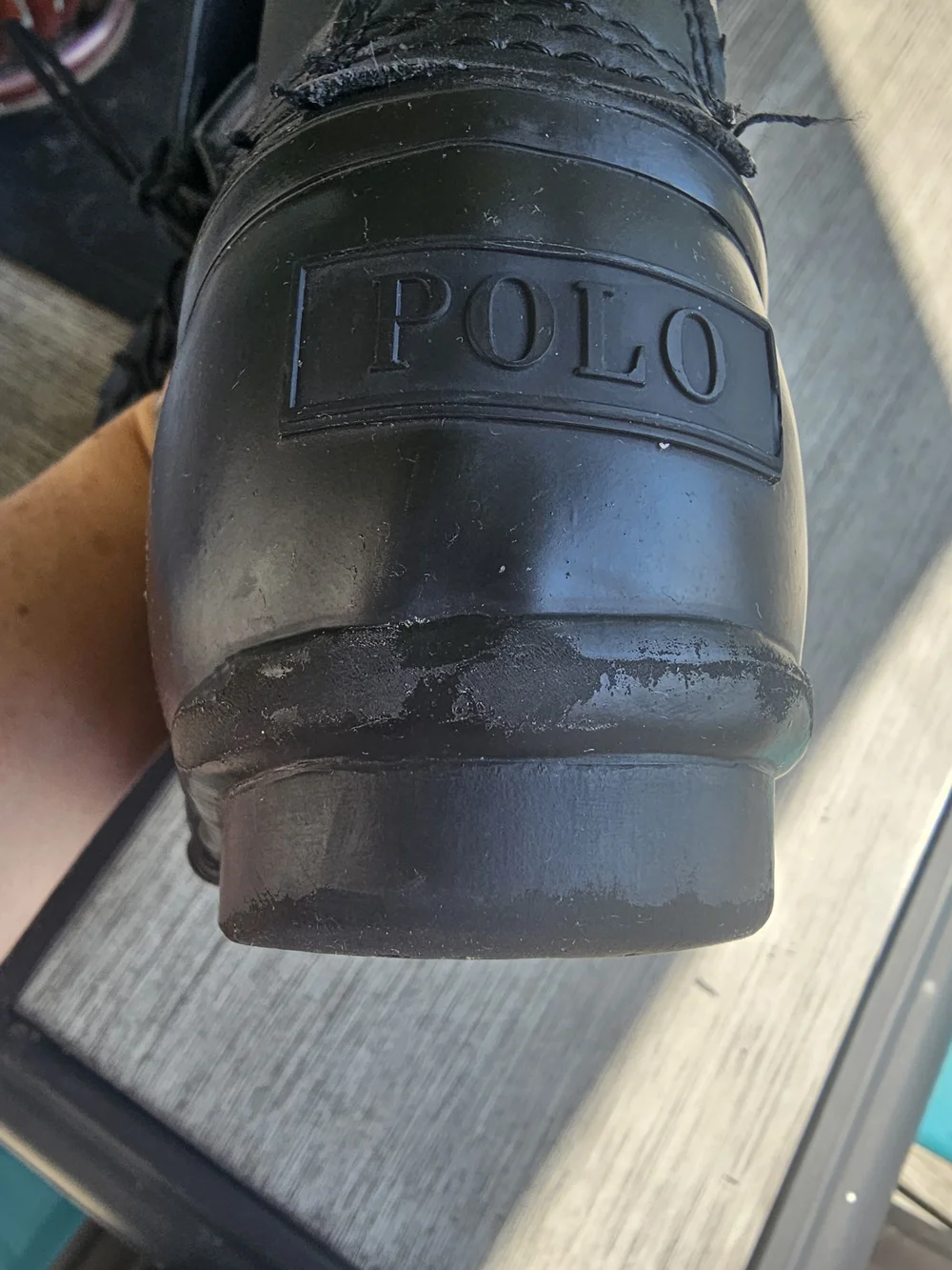 Polo Ralph Lauren Boys Ewan Duck Boots Triple Black Youth Size 4 Play Condition